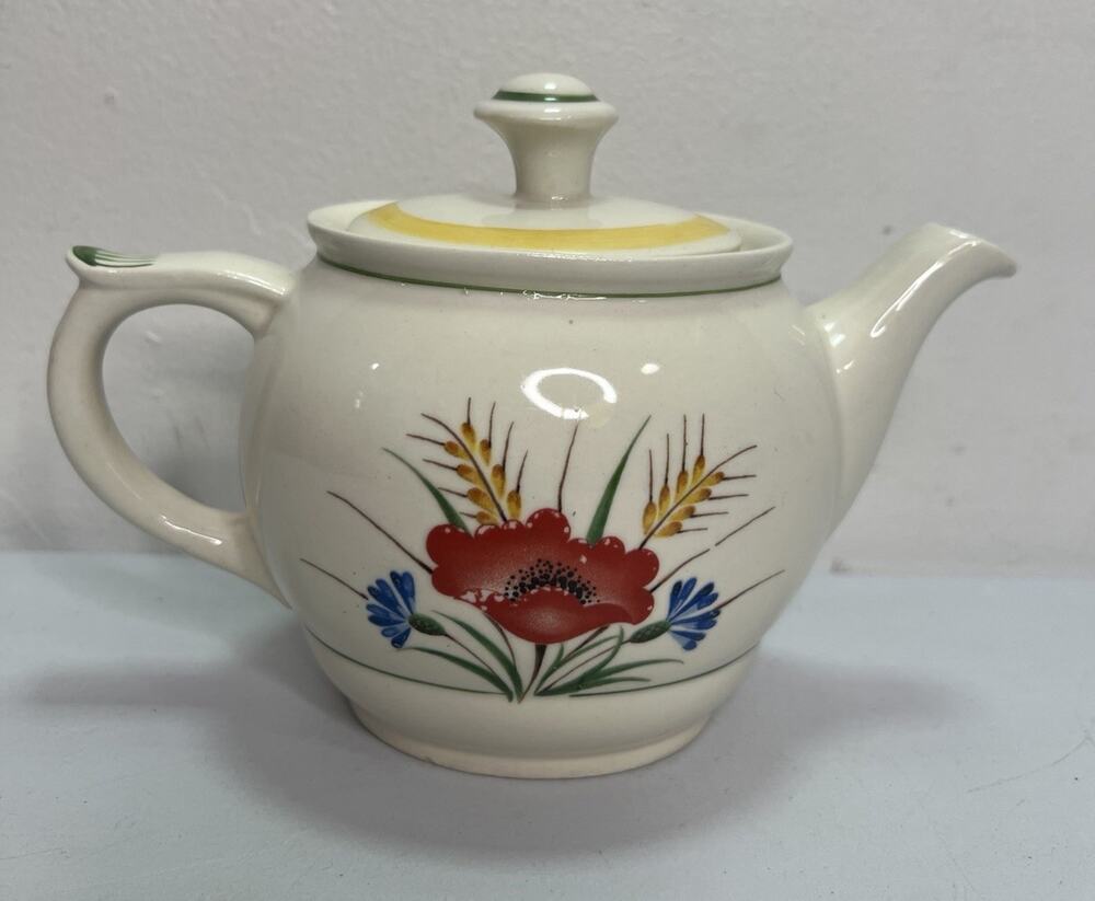 Arabia of Finland Small Teapot Floral MCM Vintage